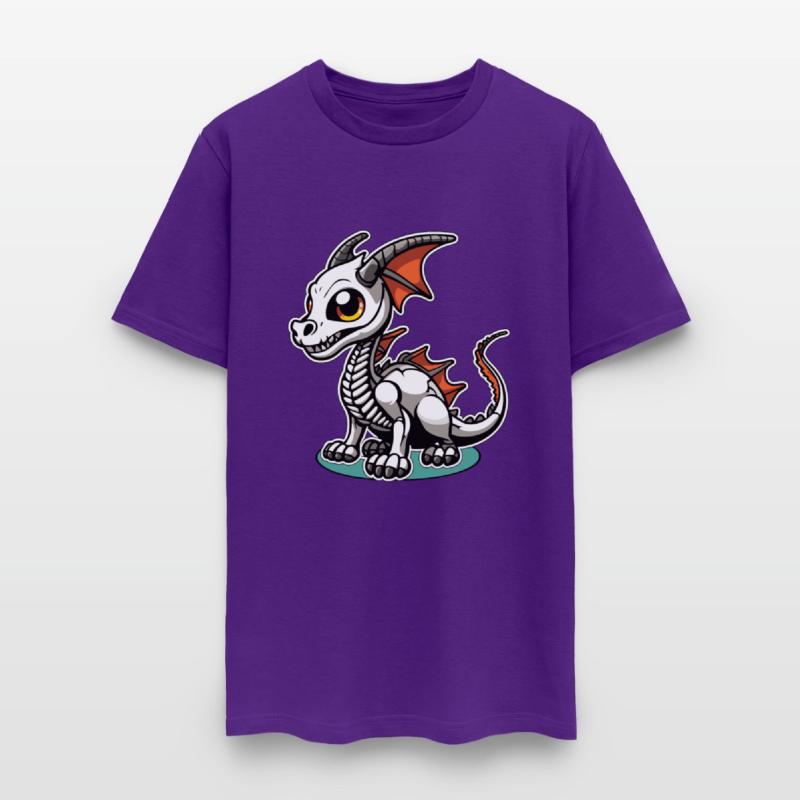 Cute Skeleton Dragon Illustration