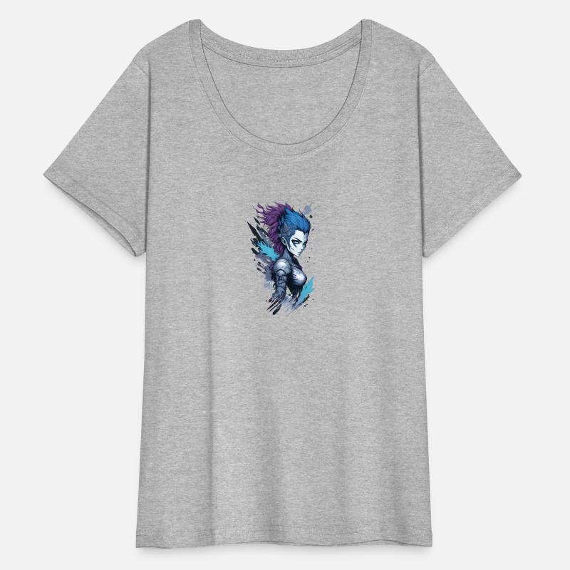 Cyberpunk SciFi Fantasy Cyber Banshee Anime Girl