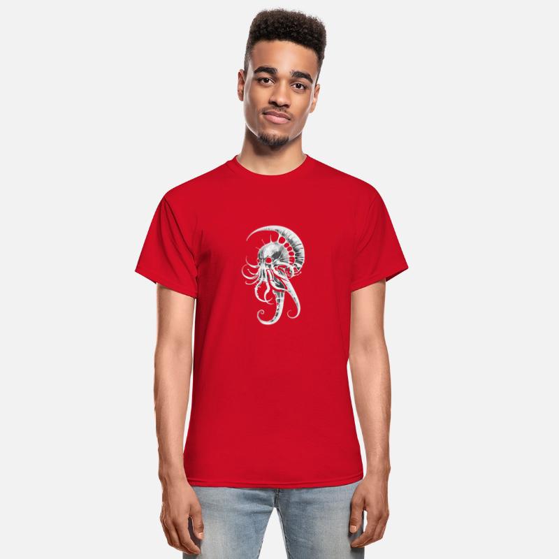 Dark Gothic Octopus Fossil – Anatomical Creature