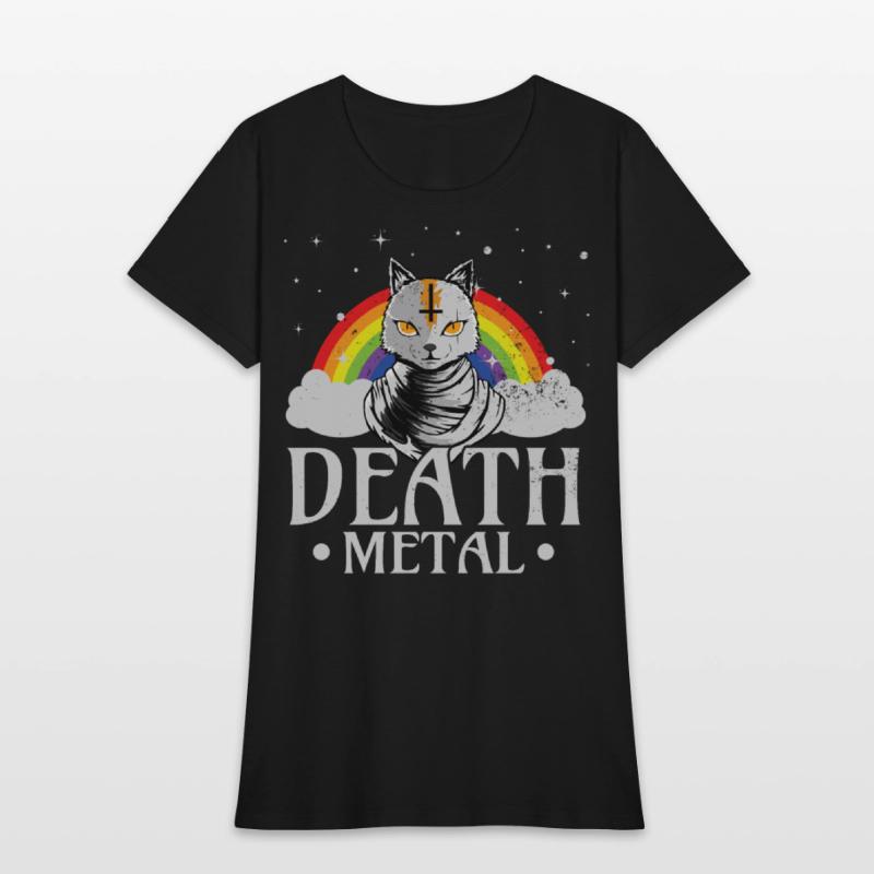 Death Metal Rock Satan Cat For Concerts Festivals
