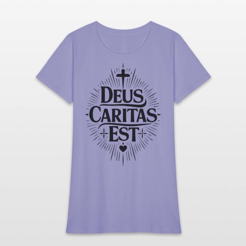Deus Caritas Est | Latin Christian Faith Design