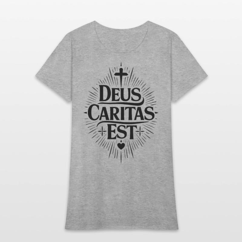 Deus Caritas Est | Latin Christian Faith Design