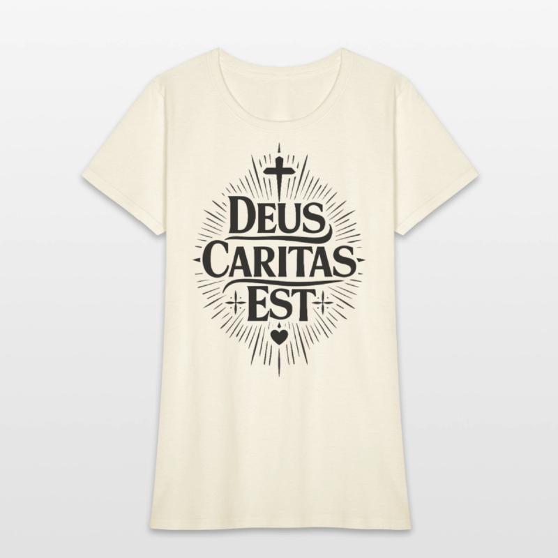 Deus Caritas Est | Latin Christian Faith Design