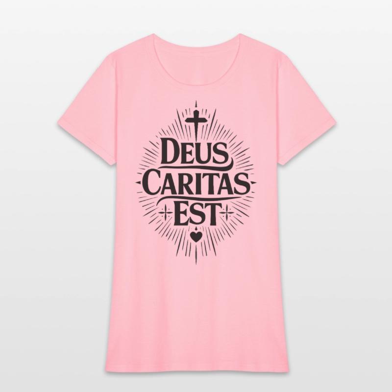Deus Caritas Est | Latin Christian Faith Design