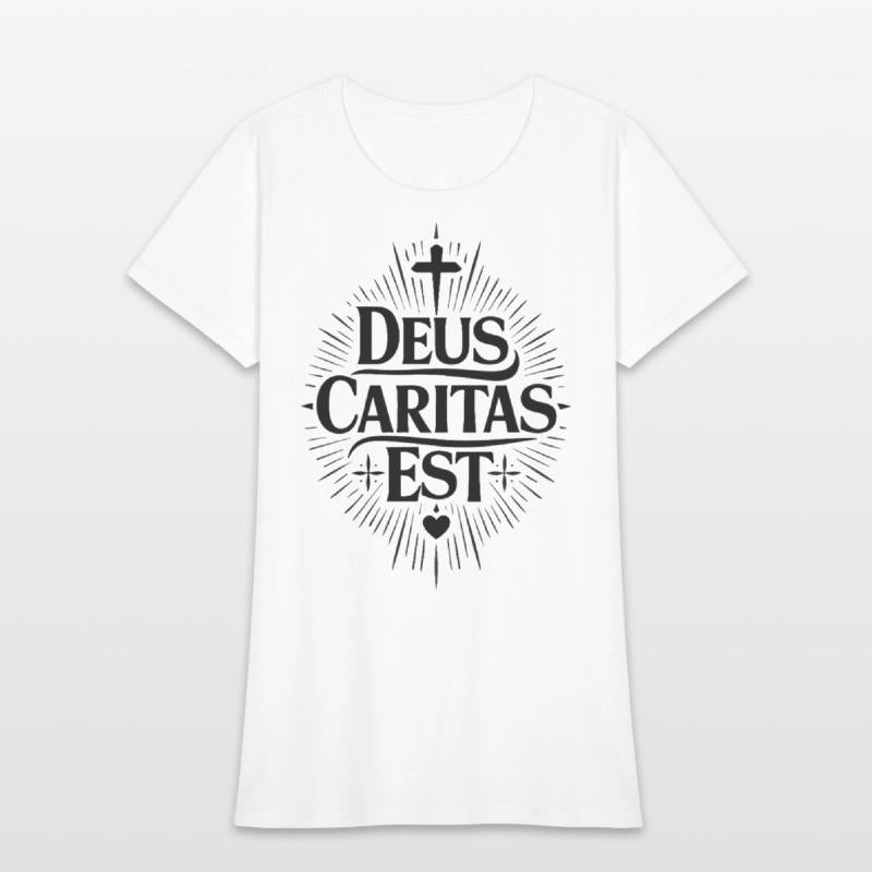 Deus Caritas Est | Latin Christian Faith Design