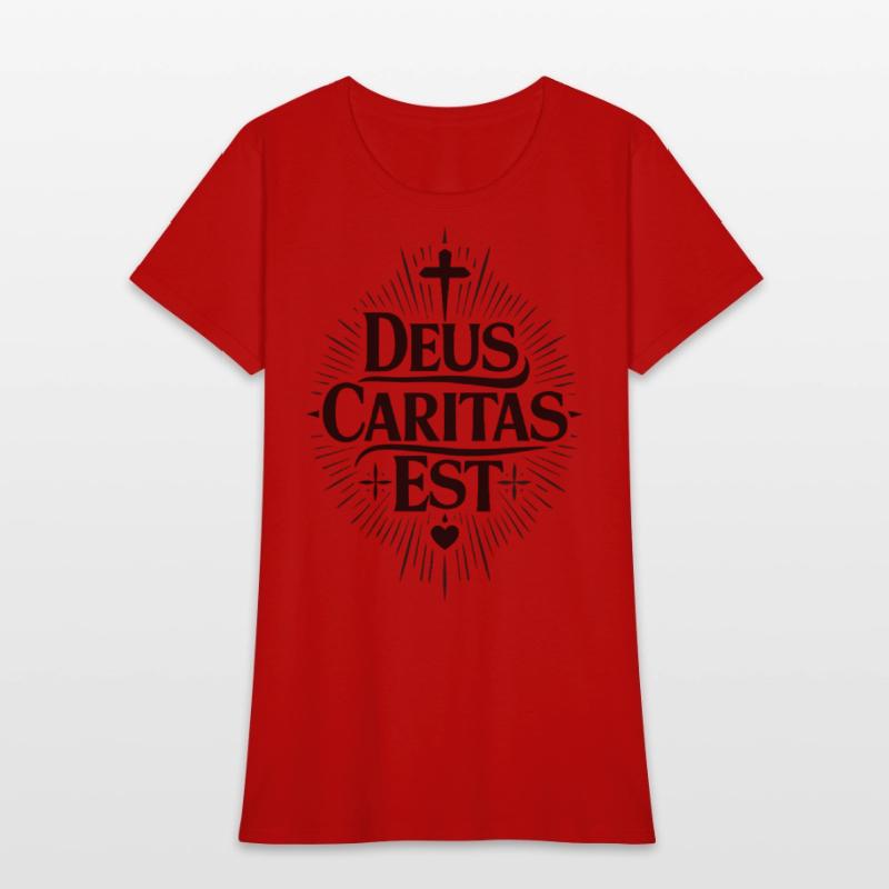 Deus Caritas Est | Latin Christian Faith Design