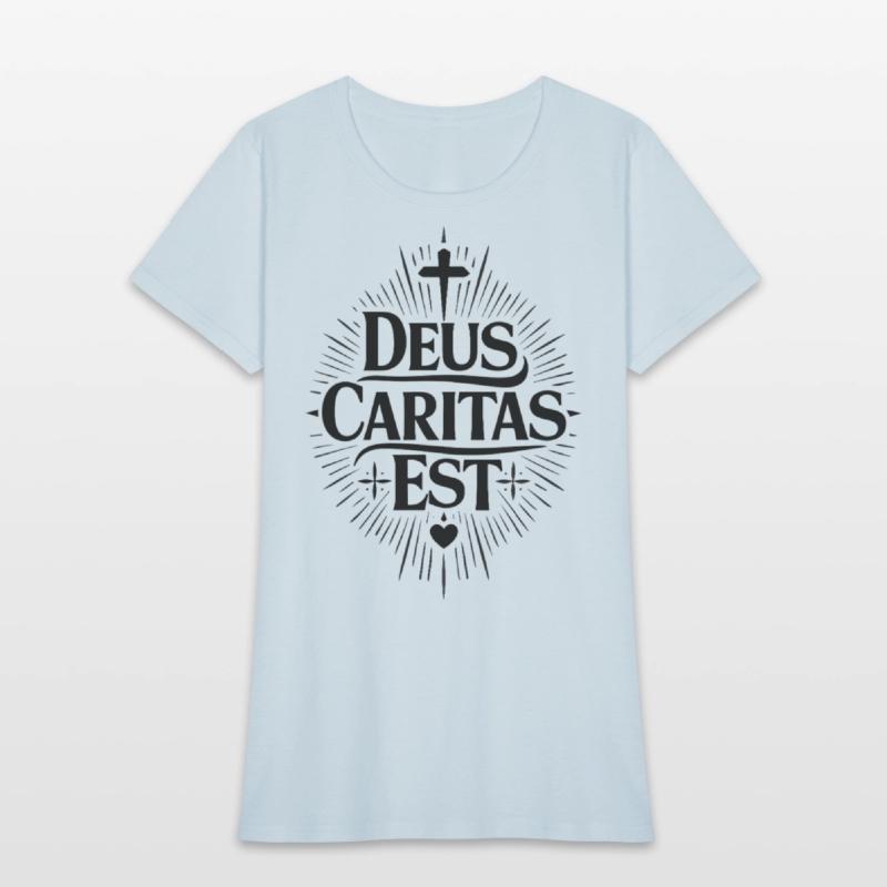 Deus Caritas Est | Latin Christian Faith Design