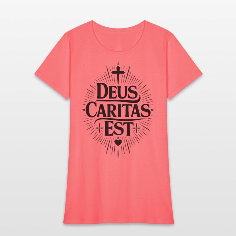 Deus Caritas Est | Latin Christian Faith Design