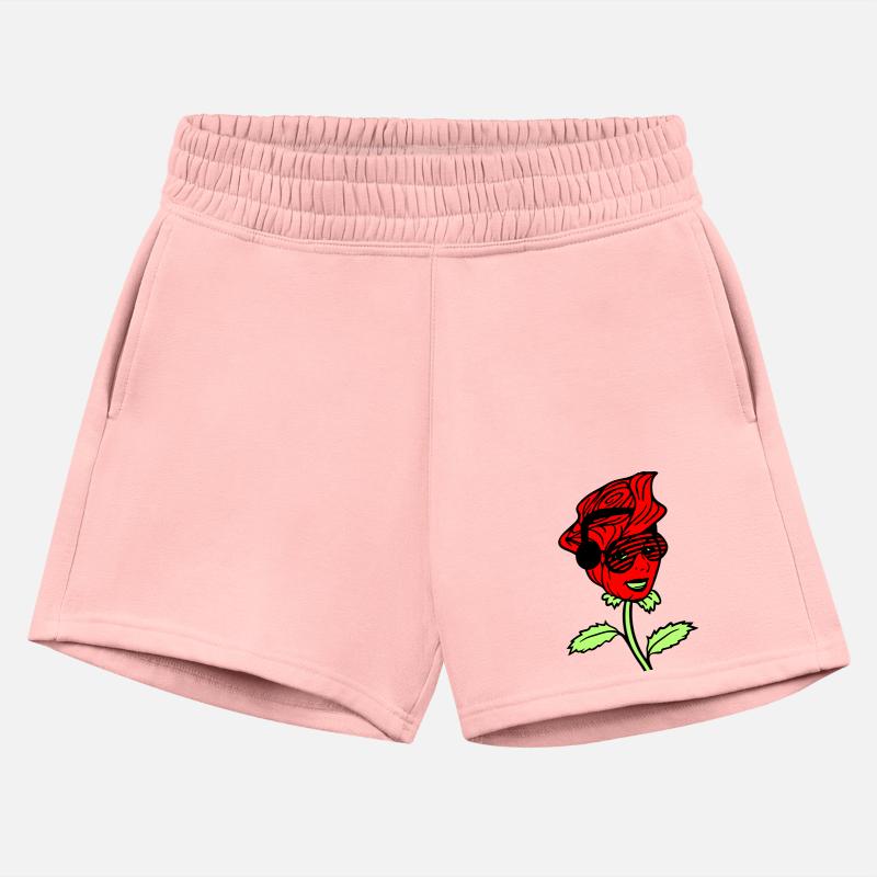 DJ Female Face Rose Flower Nature Blossoms Woman