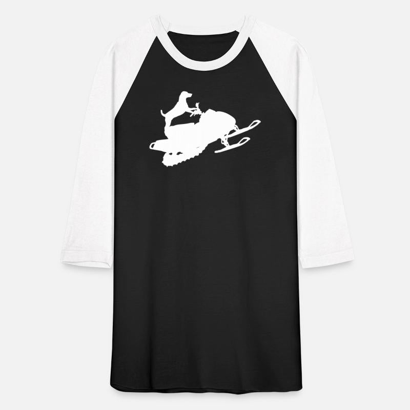 Dog Riding Snowmobile Winter