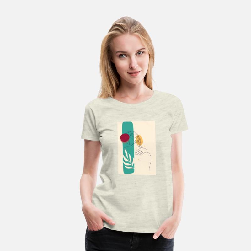 Drawn Flat Face Woman And Back Hair