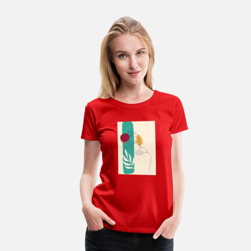 Drawn Flat Face Woman And Back Hair