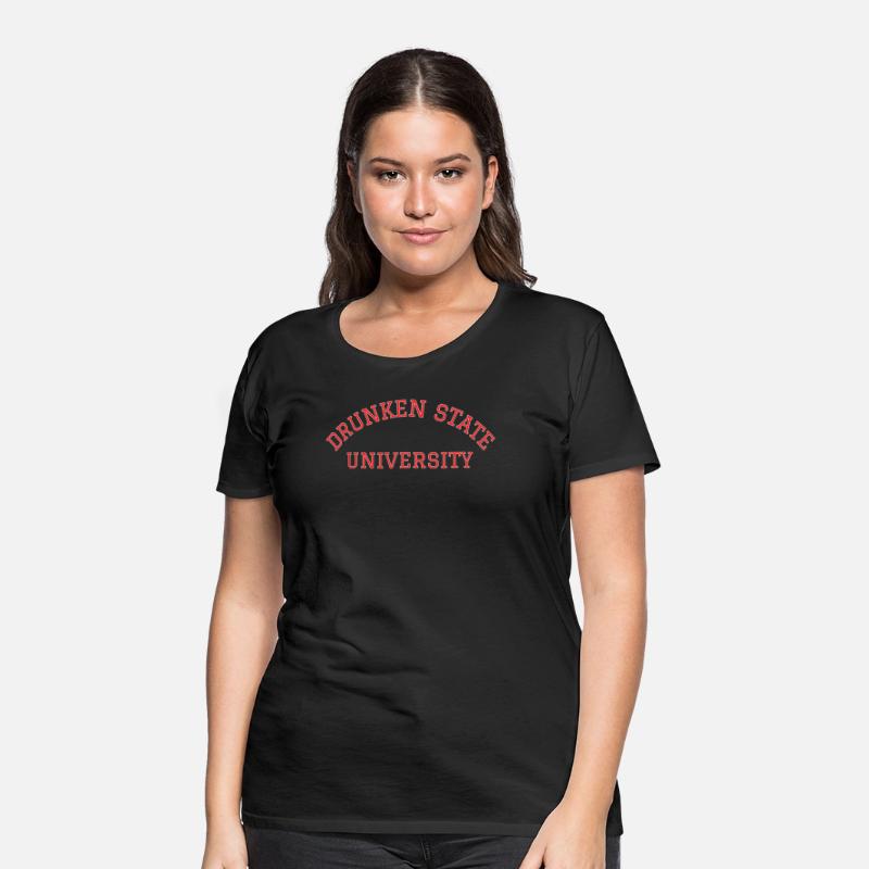 Drunken State University (red white college font)
