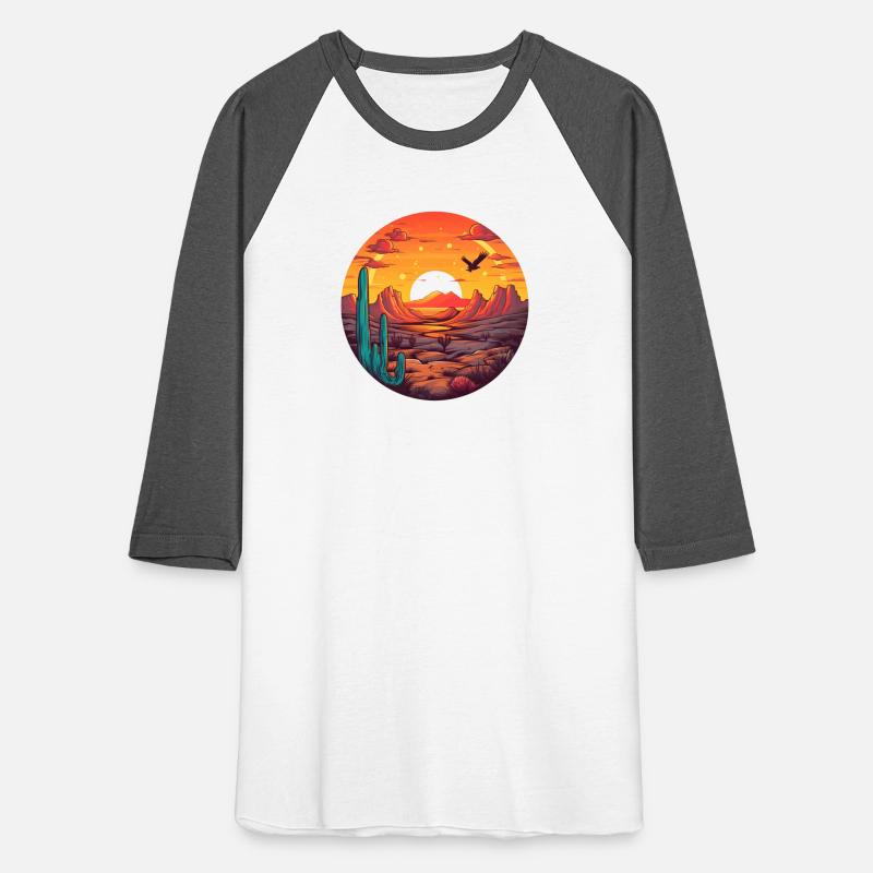 Eagle Sunset Circular Landscape Graphic