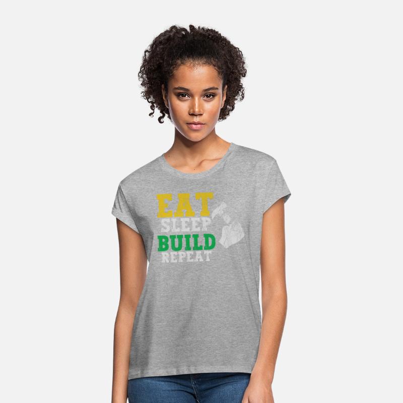 Eat Sleep Build Repeat Builder Fathers Day Gift