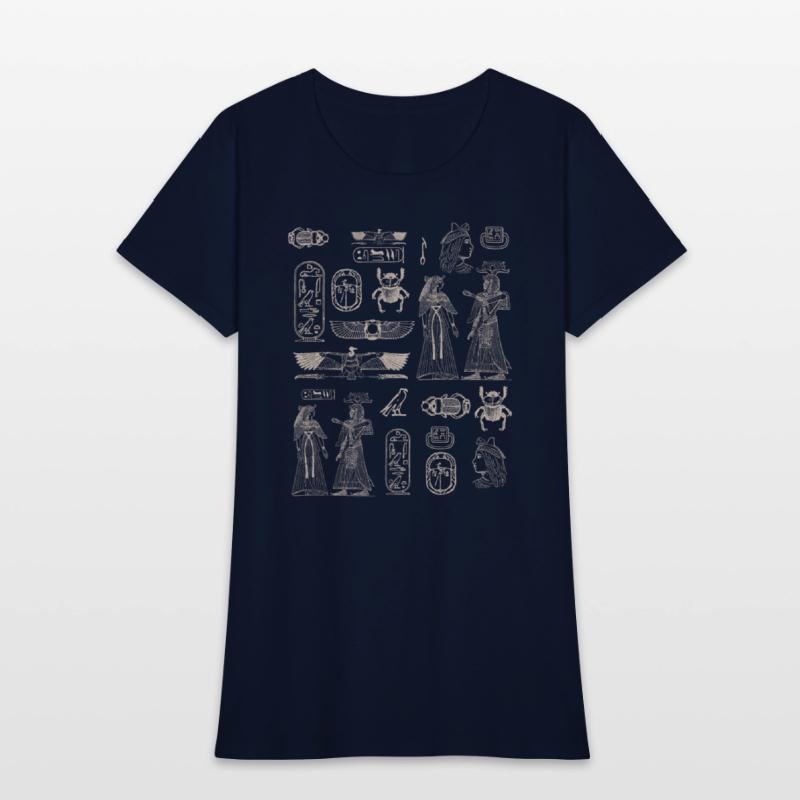 Egyptian hieroglyphs and deities