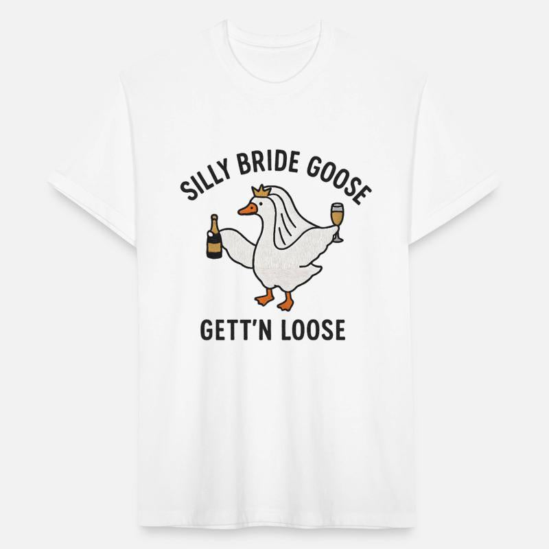 Embroidered Silly Goose Bride Funny Goose Lover