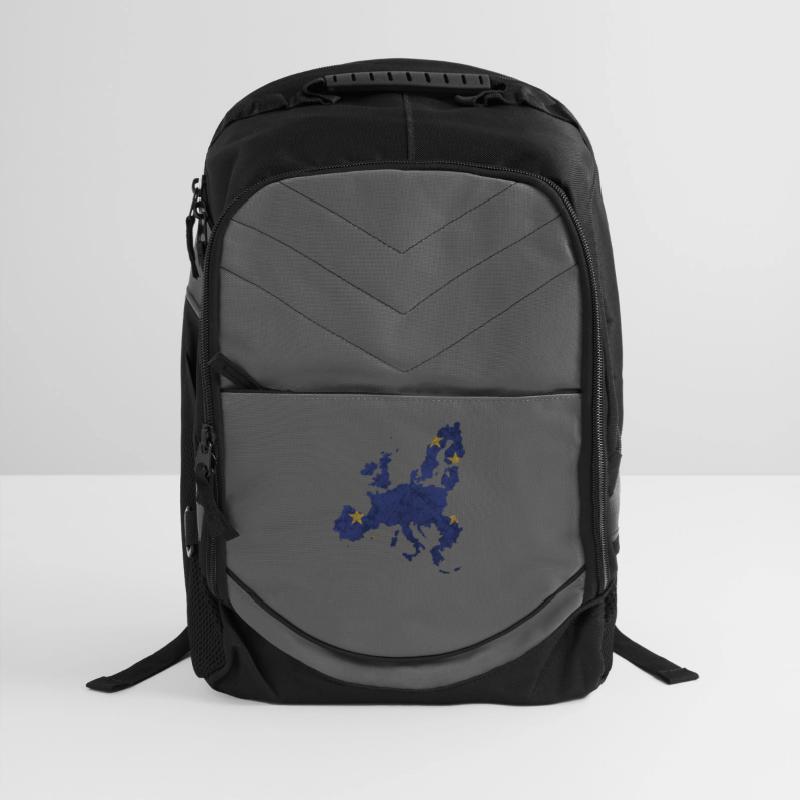 Europe - country border in national flag