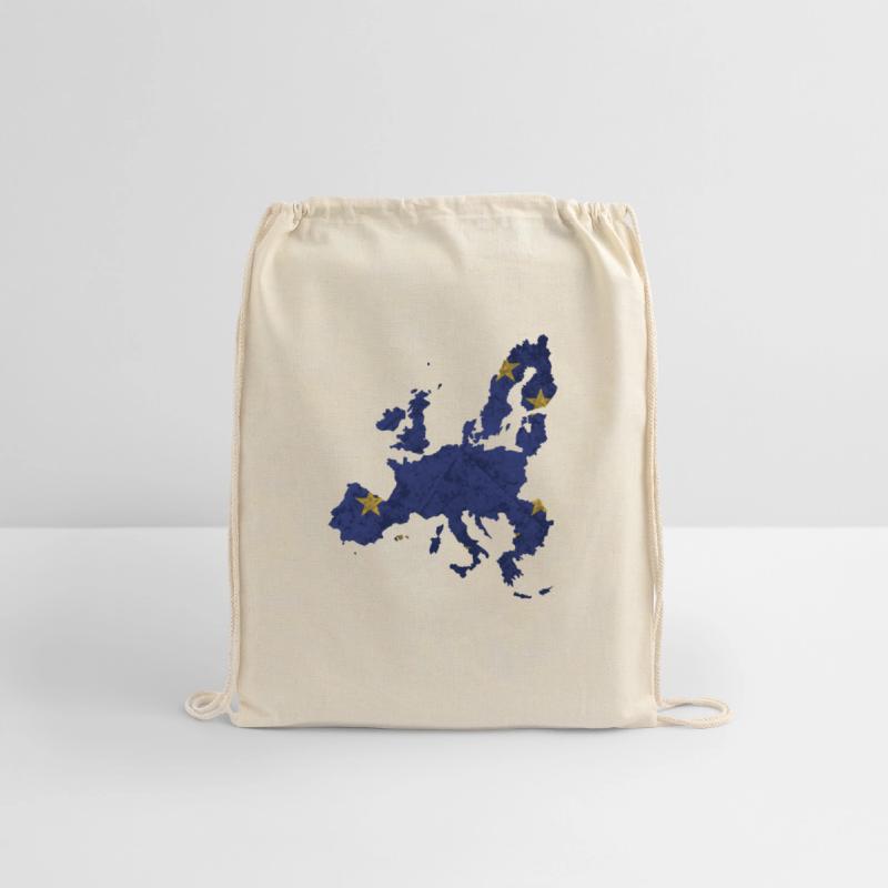 Europe - country border in national flag