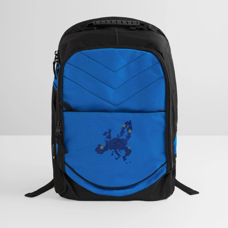 Europe - country border in national flag