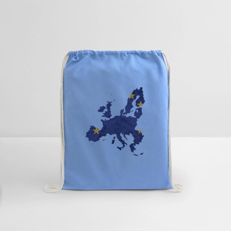Europe - country border in national flag