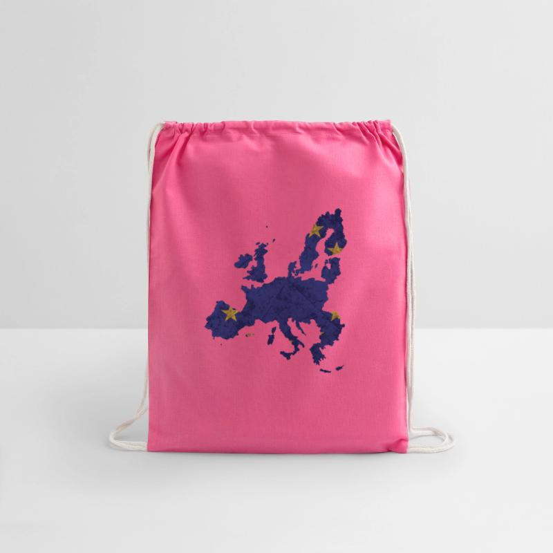 Europe - country border in national flag