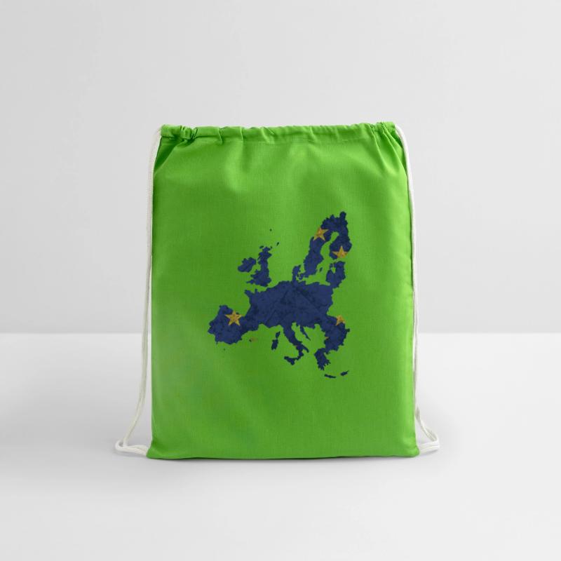 Europe - country border in national flag