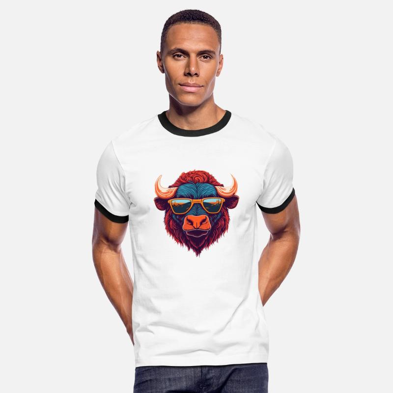 Fashion forward trendy Buffalo illustration