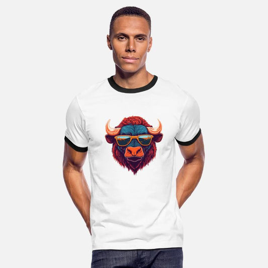 Fashion forward trendy Buffalo illustration