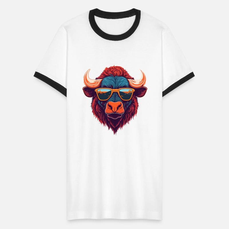 Fashion forward trendy Buffalo illustration