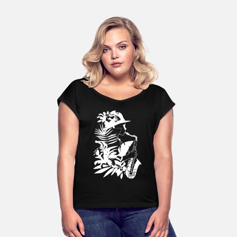 Female Saxophonist Comic Look