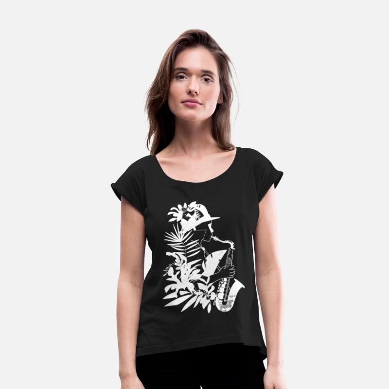 Female Saxophonist Comic Look