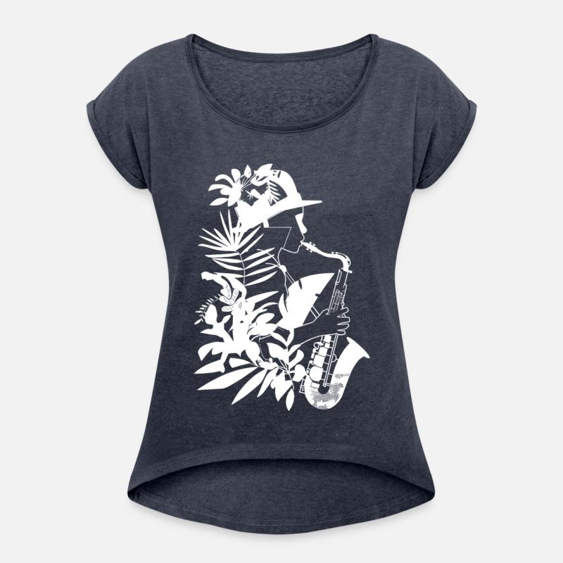 Female Saxophonist Comic Look