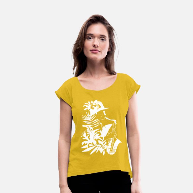 Female Saxophonist Comic Look