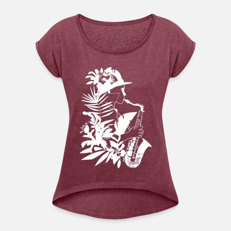 Female Saxophonist Comic Look