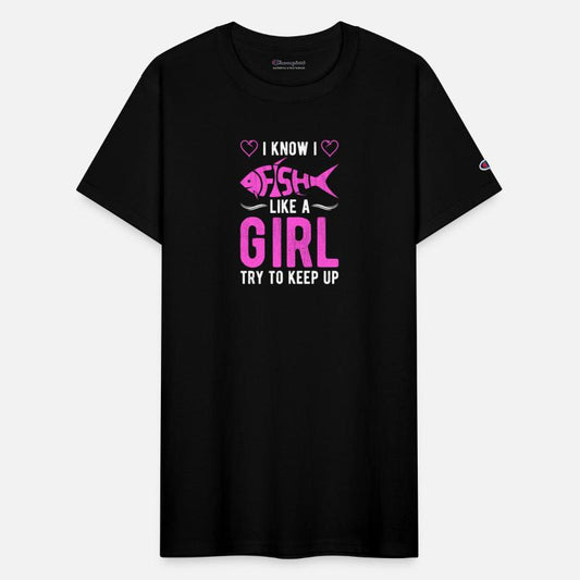 Fish like a girl shirt