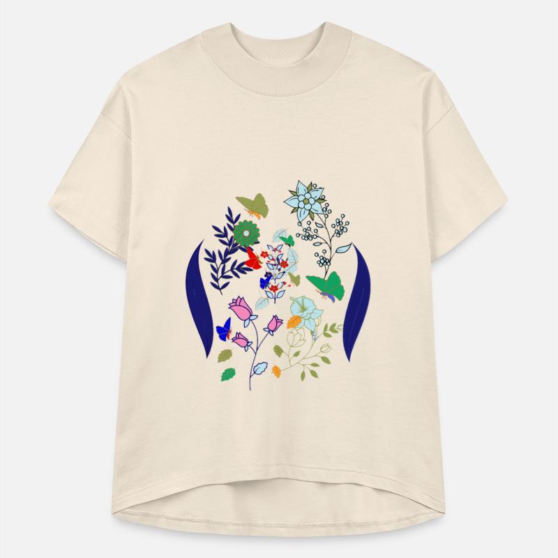 Flowers, Birds, and Butterfly