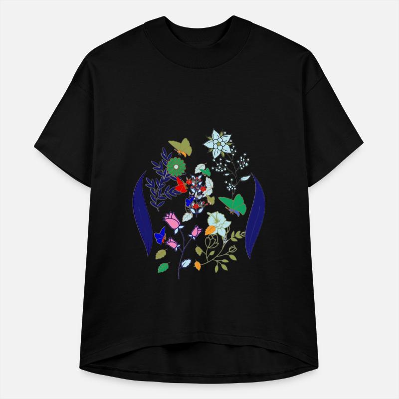 Flowers, Birds, and Butterfly