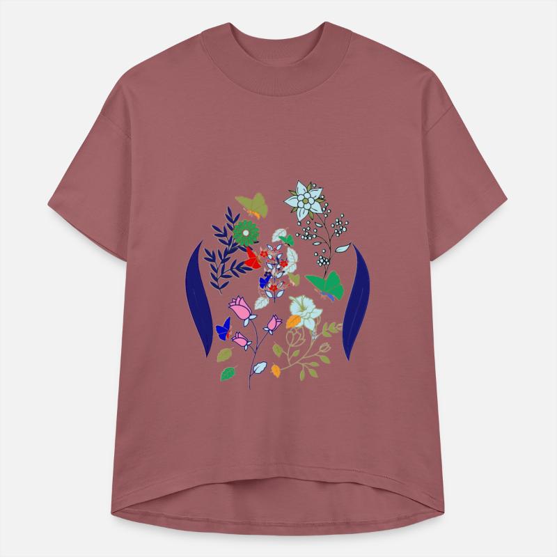 Flowers, Birds, and Butterfly