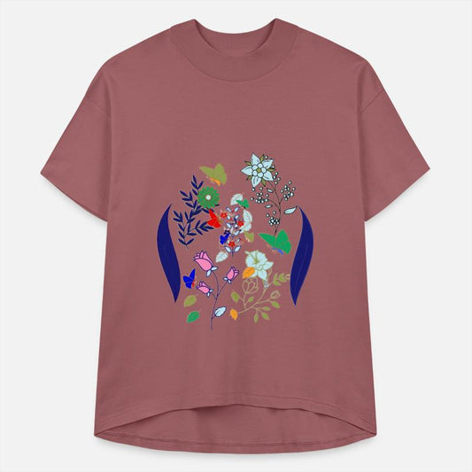 Flowers, Birds, and Butterfly