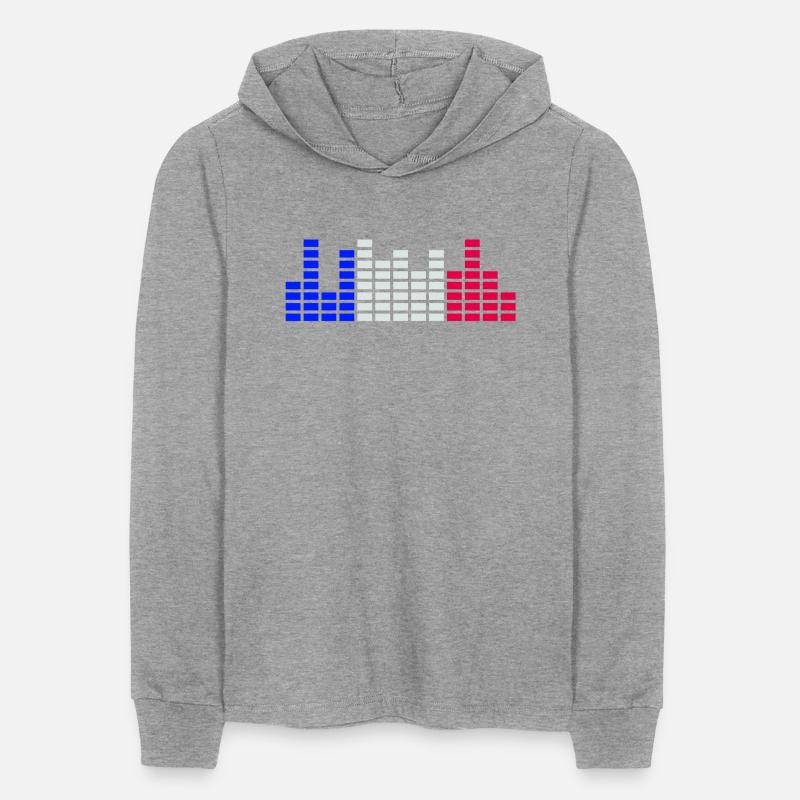 France Flag Colors Party DJ Wave Bars Mixer Music