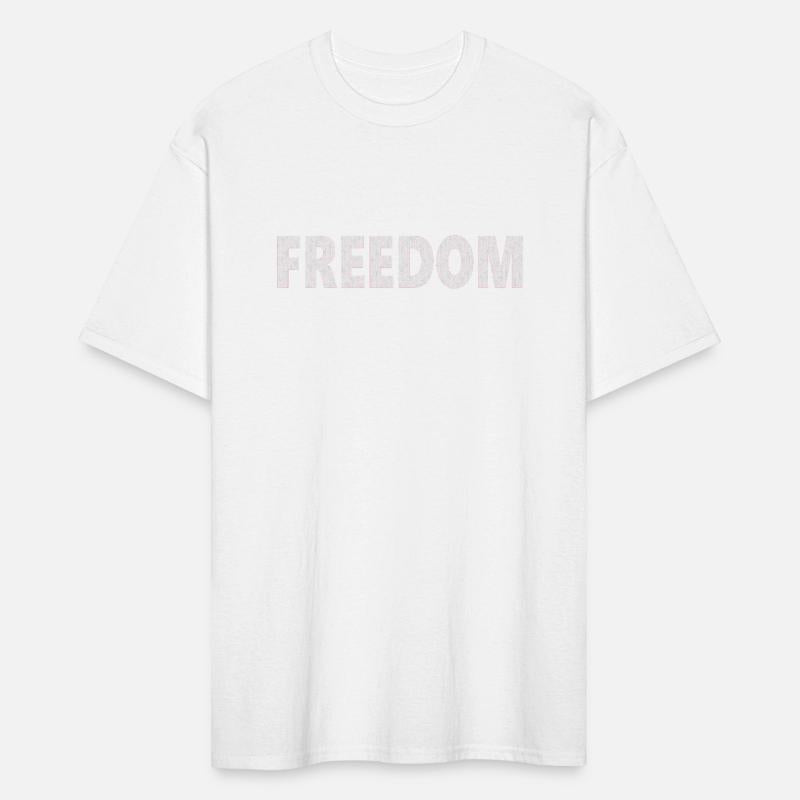 FREEDOM (American Flag block letter)
