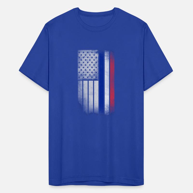 French American Flag - Half French Half American