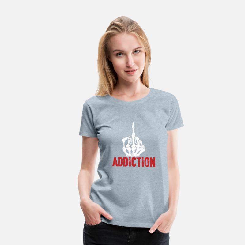 Fuck Addiction Middle Finger Alcohol Drug