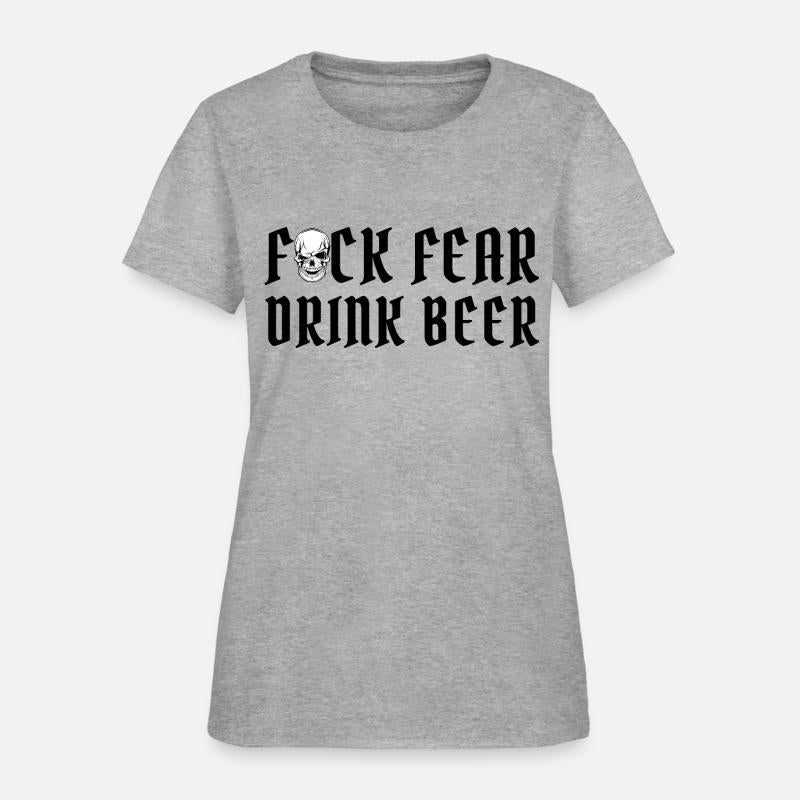 Fuck Fear Drink Beer - Winking Skull