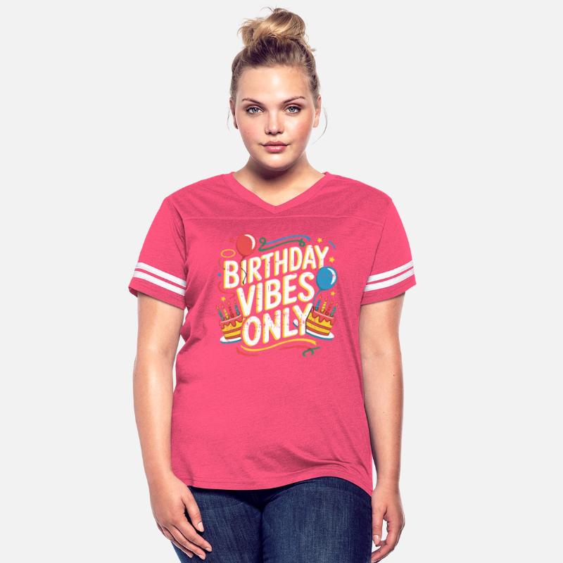 Fun Birthday Vibes Only Cake and Balloon Design