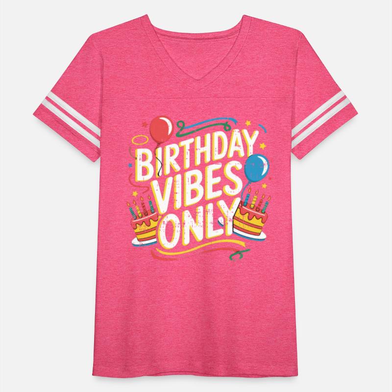 Fun Birthday Vibes Only Cake and Balloon Design