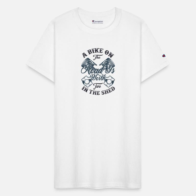 Funny A bike on the road is worth two in the shed