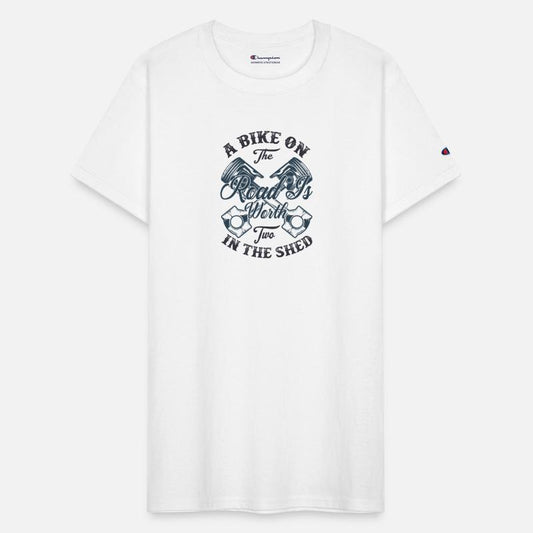 Funny A bike on the road is worth two in the shed