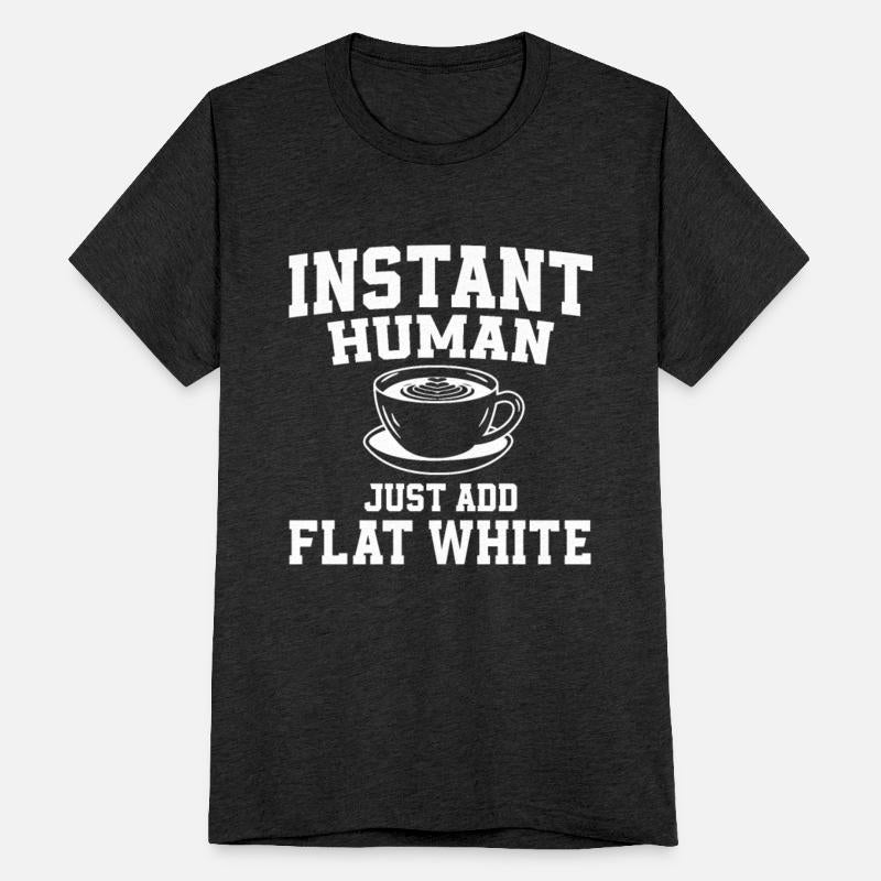 Funny Flat White Morning Coffee